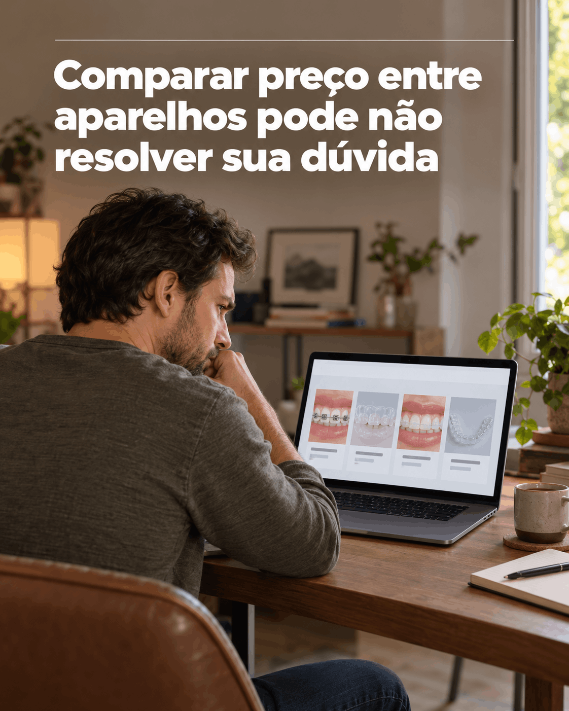 Slide 1 do carrossel de ortodontia gerado pela DAI